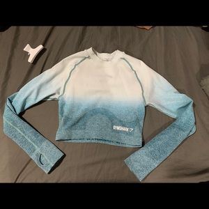 Blue ombre gymshark long sleeve
